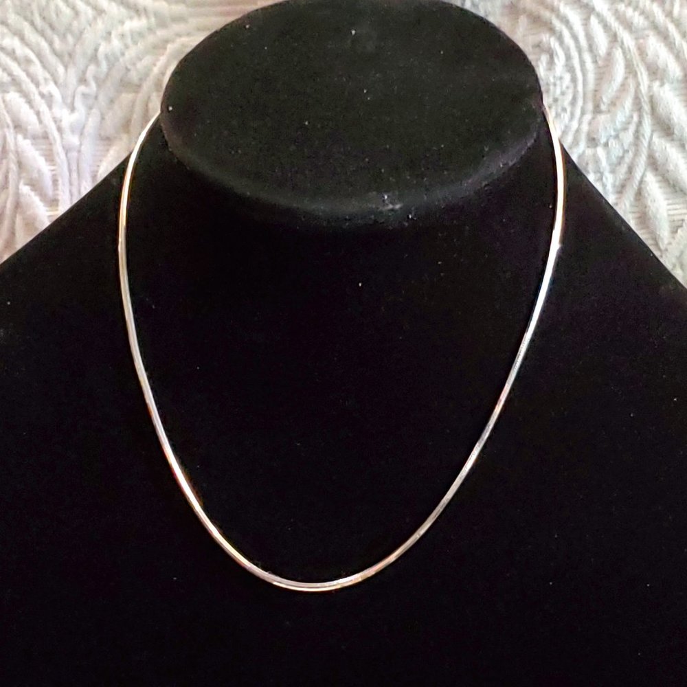 BEAUTIFUL RARE 16 INCH S-LINK OCTAGON SHAPED IBB 925 ITALY NECKLACE